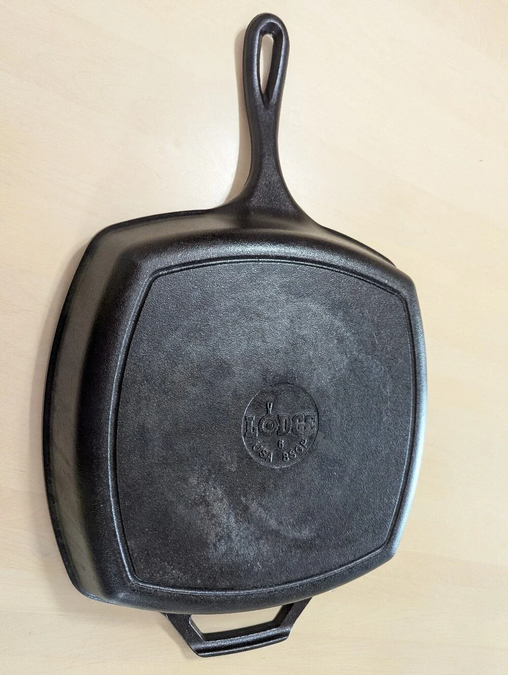 Lodge 10.5" Cast Iron Square Grill Pan - Picture 3 of 4